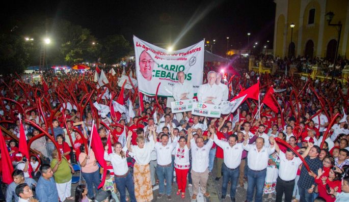 Con su voto el primero de julio, el palacio municipal volverá a estar al servicio de los hunucmenses: Mario Ceballos Bojórquez