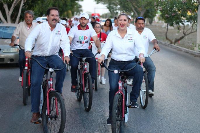 “Avanzar Contigo en Bicicleta” toma calles meridanas