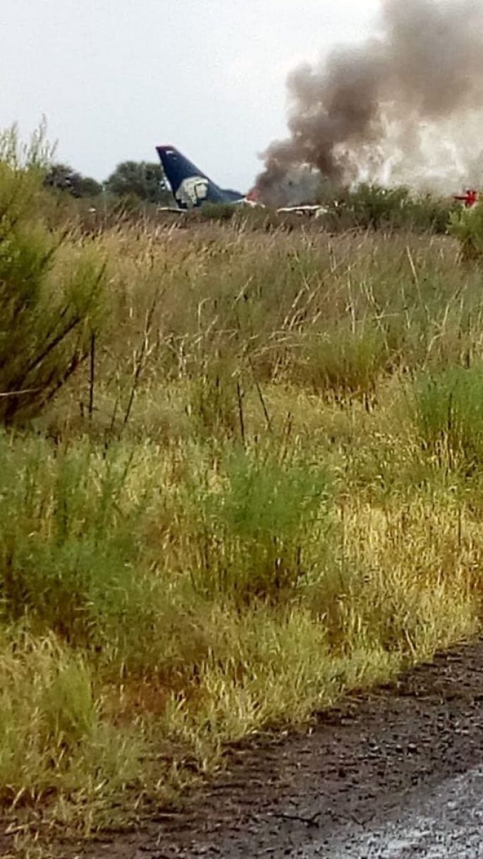 Se desploma avión de Aeroméxico en Durango