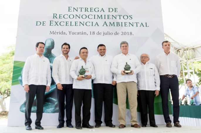 Se entrega en Yucatán premio a la Excelencia Ambiental 2018 a 58 empresas