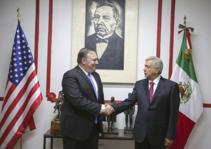 Se reúne AMLO con el secretario de Estado, Michael R. Pompeo