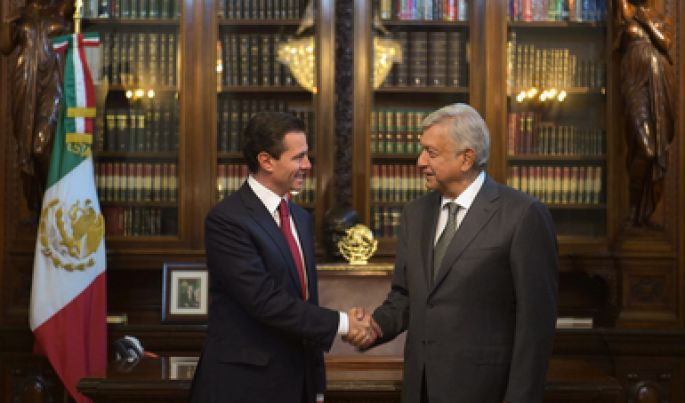El Presidente Peña Nieto se reunió en Palacio Nacional con el virtual Presidente Electo, Andrés Manuel López Obrador