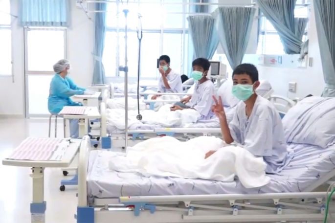 Algunos niños rescatados de la cueva de Tailandia estaban adormecidos por sedantes