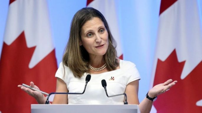 Visitará México la Ministra de Asuntos Exteriores de Canadá, Chrystia Freeland; tendrá reuniones con Peña Nieto y AMLO