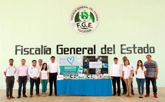 Se suma la Fiscalía General del Estado a la campaña contra la trata de personas “Corazón Azul: Aquí Estoy”