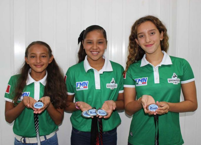 Yucatecas ganan medallas en el Panamericano de nado sincronizado 