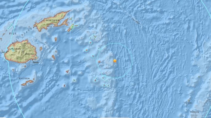Potente terremoto de magnitud 8,2 se registra cerca de las Islas Fiyi