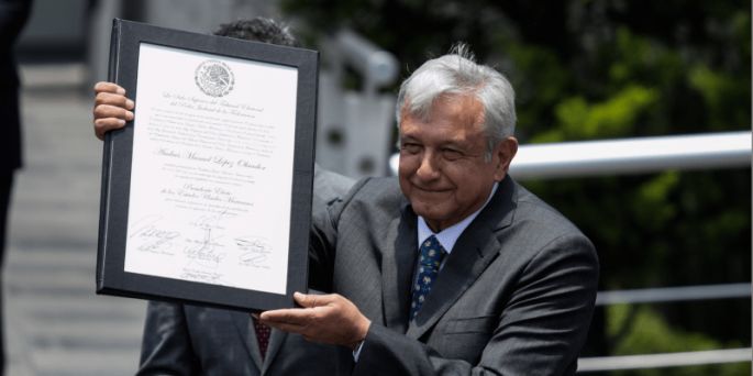 Palabras de AMLO al recibir su constancia como Presidente Electo de México