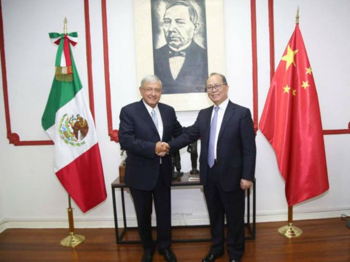 Se reúne López Obrador con embajador de China en México, Qiu Xiaoqi