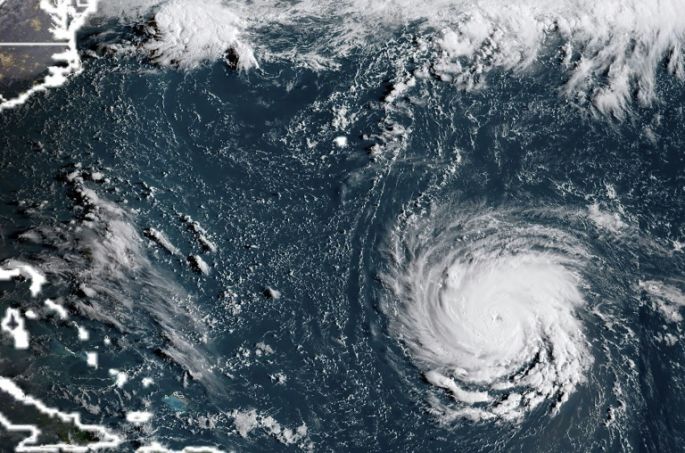 El Huracán Florence se intensifica rápidamente y alcanza categoría 4