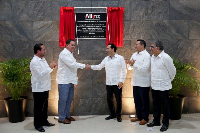 Asiste Gobernador Mauricio Vila Dosal a inauguración de nueva Unidad Académica de Alianz Comunidad Estudiantil 