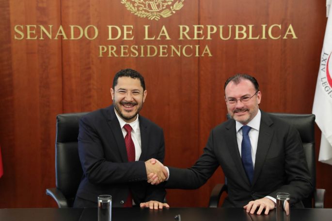 Se reúne Martí Batres con el Canciller Luis Videgaray