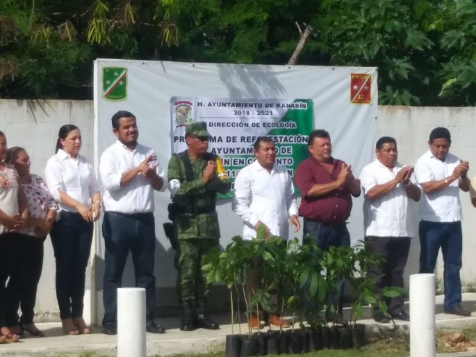 Intensa reforestación en el municipio de Kanasín