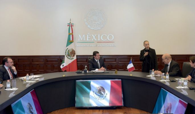 El Presidente Enrique Peña Nieto recibió al Ministro de Europa y Asuntos Exteriores de Francia, Jean-Yves Le Drian