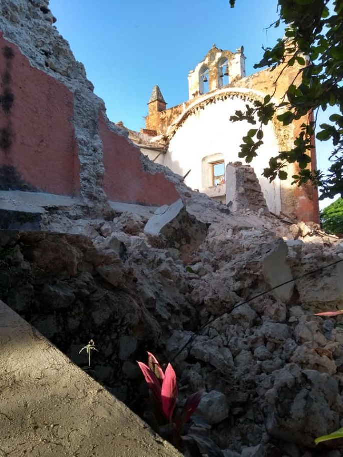 Se viene abajo una iglesia del Siglo XVII en Temozón