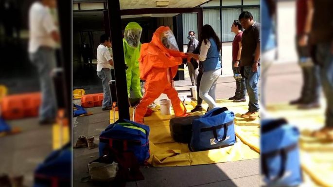 Fuga de amoniaco en el Politécnico de Zacatenco en la CDMX