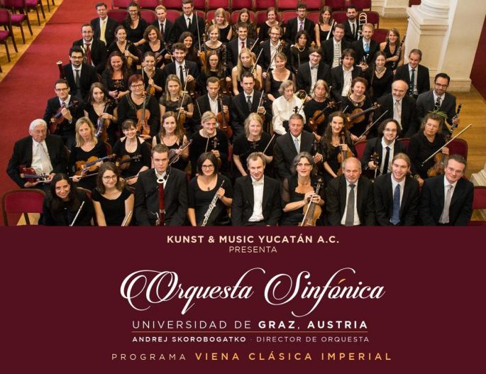 Orquesta Sinfónica Universidad de Graz, Austria dará conciertos en Mérida