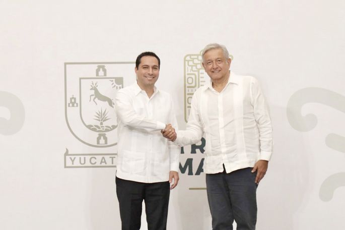 Se fortalece coordinación Vila - AMLO en proyecto del Tren Maya para Yucatán