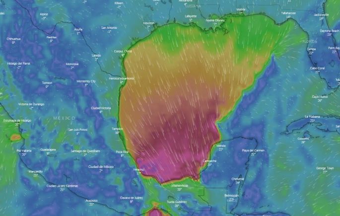 Frente Frío 10 favorecerá en las próximas un aumento en el potencial de lluvias, fuerte Norte en la costa y oleaje elevado