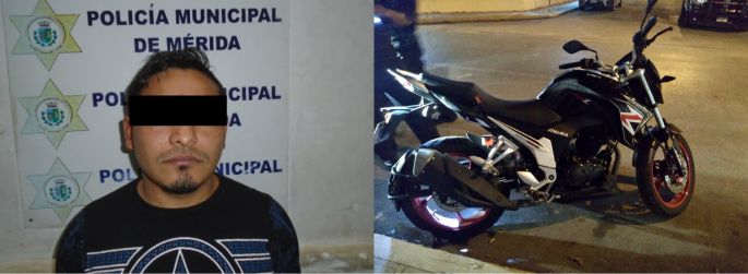 Ladrón sin suerte, logra arrancar una moto para robar y le cae la Policía