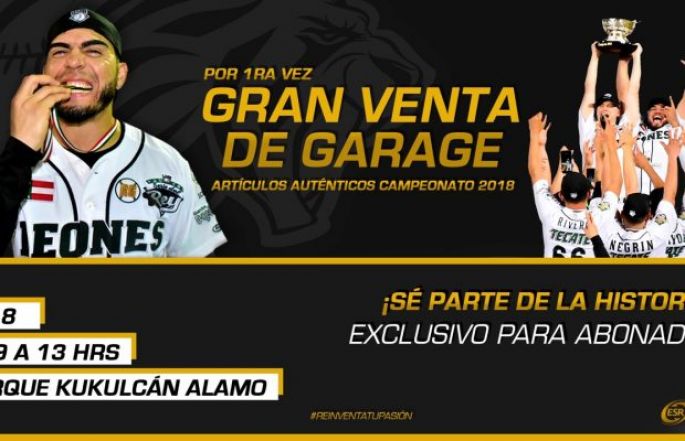 Venta de Garage 2018 de los Leones de Yucatán