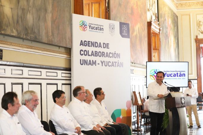 El Gobierno de Yucatán y la UNAM, refrendan agenda de colaboración.