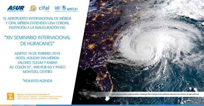 Inicia en Mérida este martes, el XIV Seminario Internacional de Huracanes