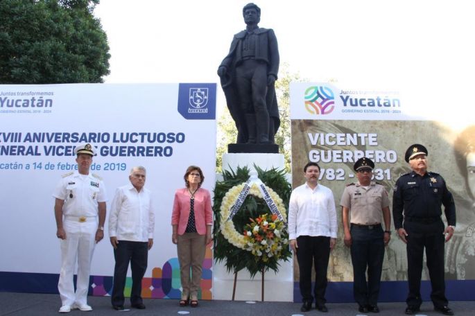 Conmemoran el aniversario luctuoso del general Vicente Guerrero