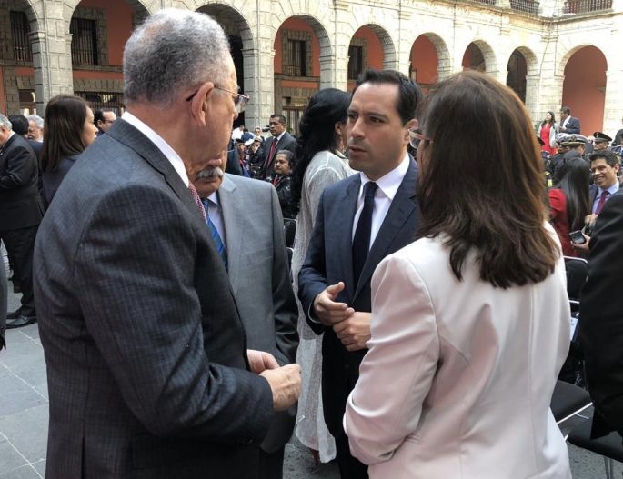 El Gobernador Mauricio Vila asiste al informe de los 100 Días de Gobierno del presidente Andrés Manuel López Obrador