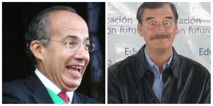 Calderón y Fox, con guaruras pagados por México
