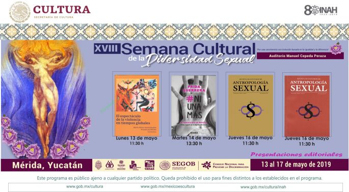 Del 13 al 17 de mayo, la XVIII Semana Cultural de la Diversidad Sexual en la UADY