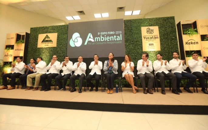 Inauguran la Expo Foro Ambiental: “Por un Consumo Responsable”; Yucatán parte del 10% del planeta que goza de buena calidad del aire