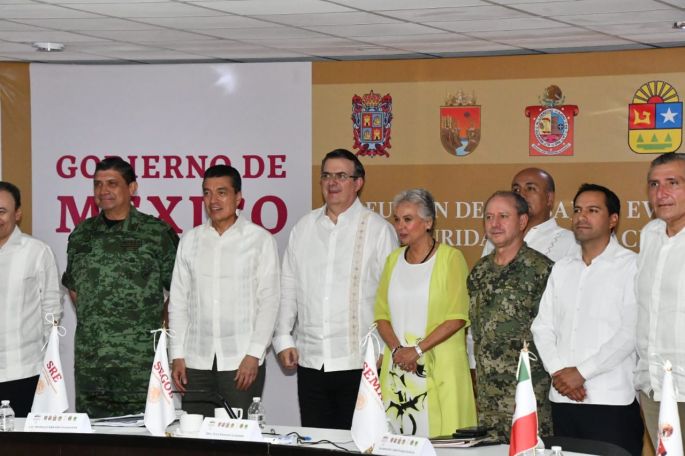 Se reúnen Olga Sánchez y Marcelo Ebrard con gobernadores del sur-sureste