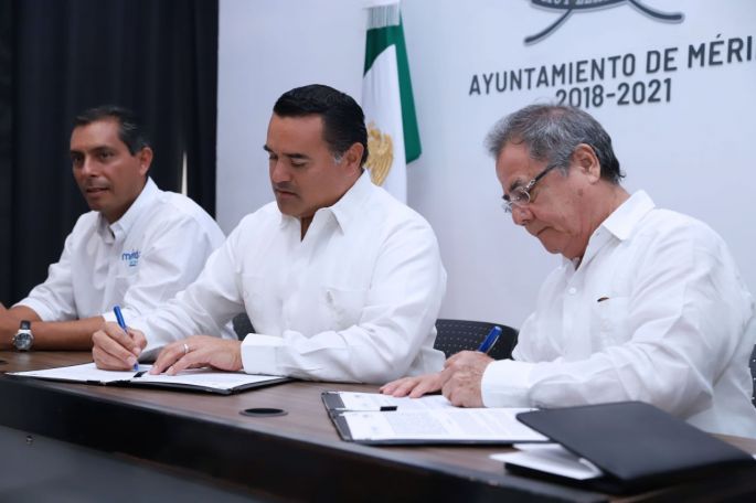 Firman convenio INE y Ayuntamiento de Mérida para apuntalar la cultura política-democrática