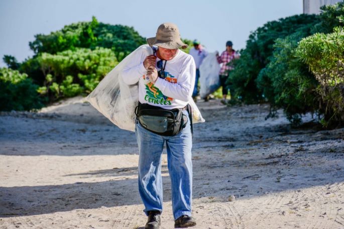 Han recolectado más de 287 toneladas de basura en playas yucatecas