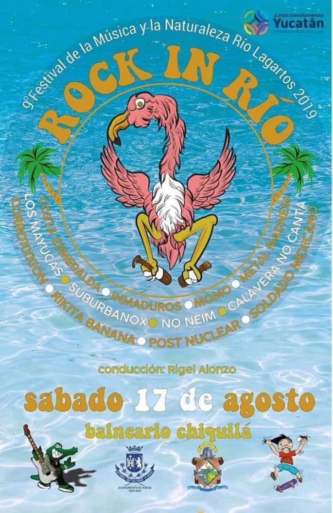 Festival de Rock in Río 2019, para promover la Costa yucateca 