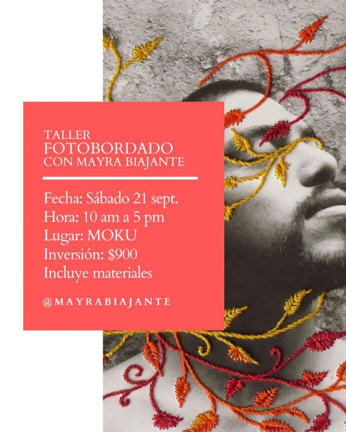 La artista brasileña Mayra Biajante dará taller en Mérida sobre fotobordado