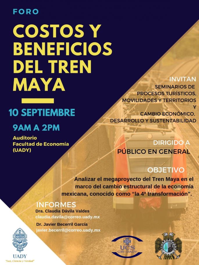 Analizan en la UADY costos y beneficios del Tren Transpeninsular