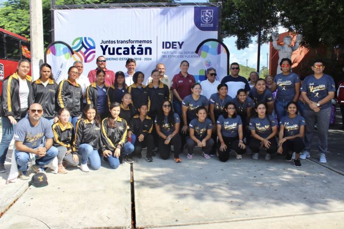 Yucatecas viajan al Campeonato Nacional de Béisbol en Pachuca, Hidalgo