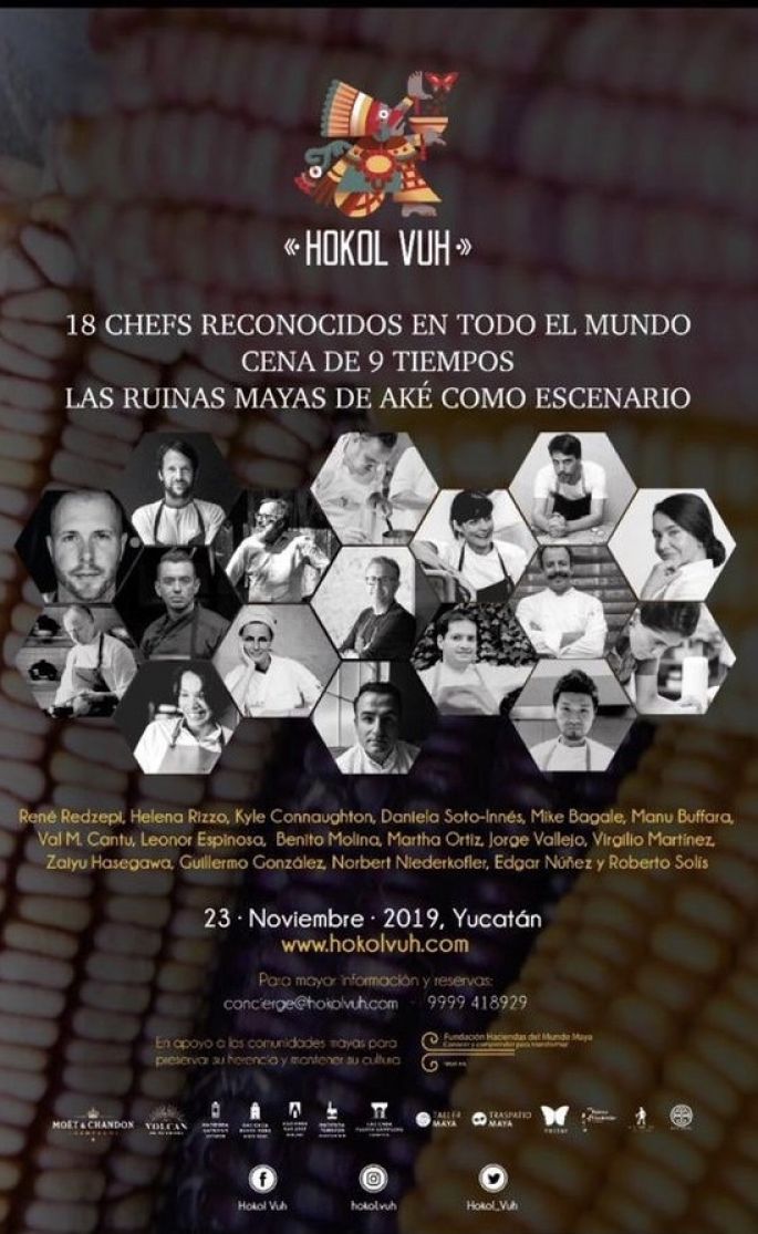 Especialistas culinarios de 8 paises servirán una cena en la zona arqueológica de Aké
