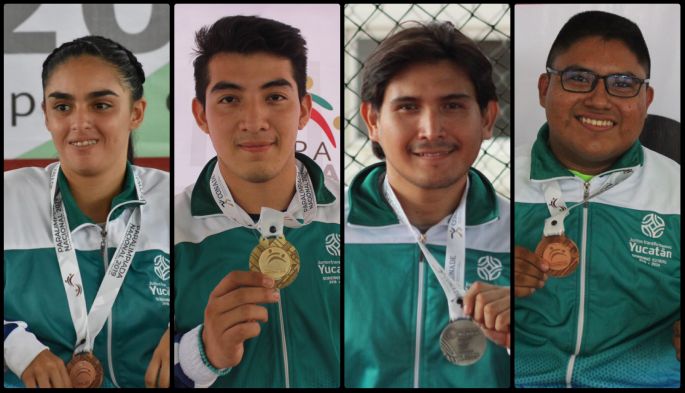 Yucatecos paralímpicos continúan cosechando medallas en Colima
