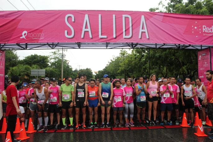 Pese a la lluvia, buena participación en la “Carrera Tócate”