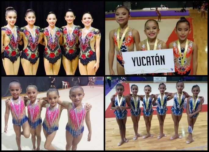 Buenos resultados para Yucatán en el Torneo Nacional de Fundamentos de Gimnasia Rítmica