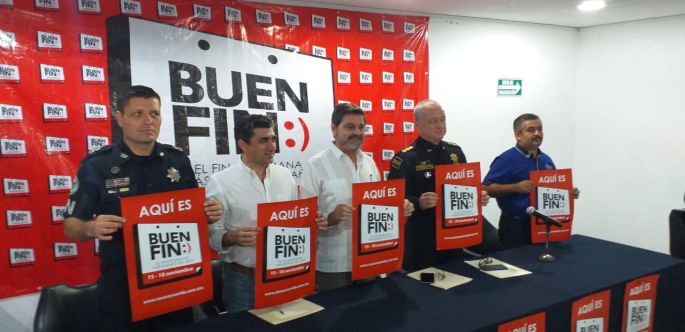 Unos cinco mil 700 elementos de seguridad pública vigilarán El Buen Fin