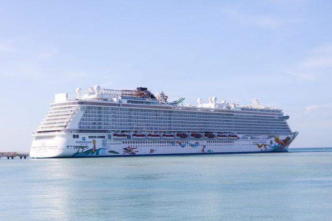 Llega a Progreso el barco Norwegian Getaway de la naviera Norwegian Cruise Line