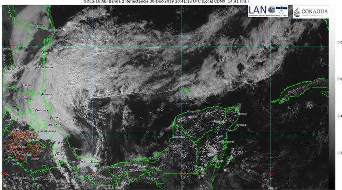 Por Frente Frío, el año se despide con nublados y posibles lluvias