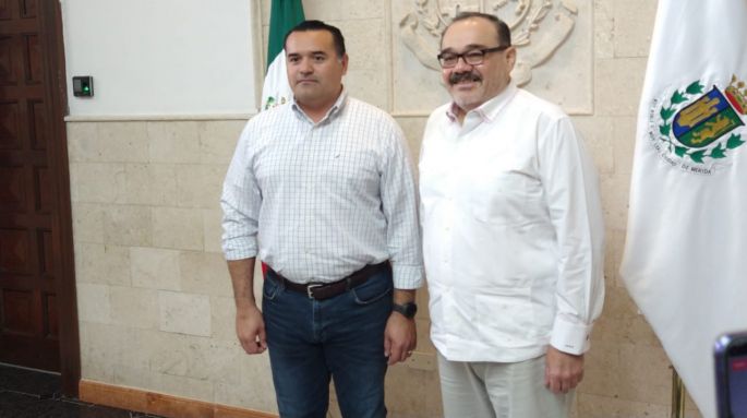 Renán Barrera y Ramírez Marín acuerdan alianza por más recursos para Mérida
