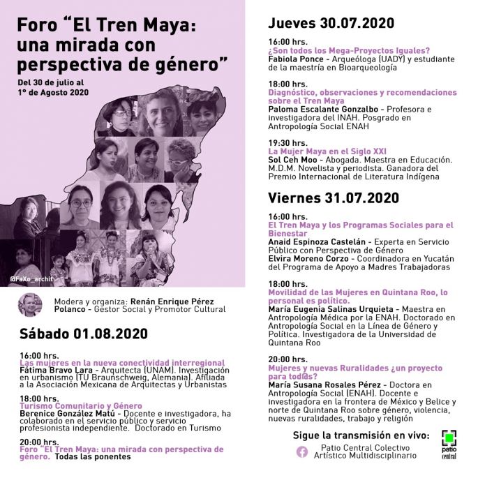 Presentan el foro “El tren maya: una mirada con perspectiva de género”