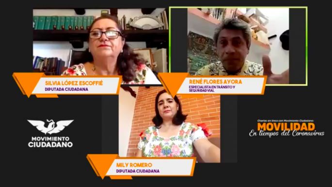 Movimiento Ciudadano, primera fracción parlamentaria en realizar un foro virtual sobre la movilidad en Mérida 