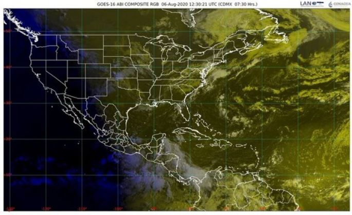 Pronóstico del clima: Yucatán, lluvias muy fuertes; Campeche, Chiapas y Oaxaca, granizadas y descargas eléctricas 